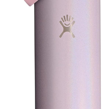 Hydro Flask 24oz Water Bottle with Wide Straw Lid (Glimmer Pink)