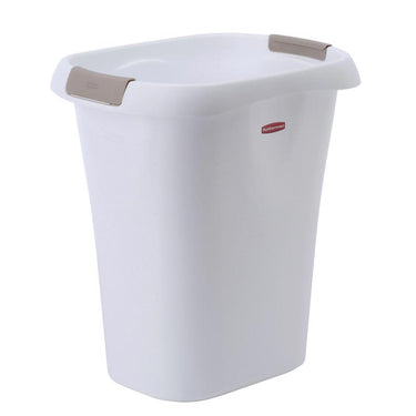Rubbermaid 5.25 gal White Polypropylene Open Top Wastebasket