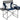 Foldable Cooler Chair with Attached Side Table for Camping/Hiking/Backpacking by Caddis Sports - Navy
