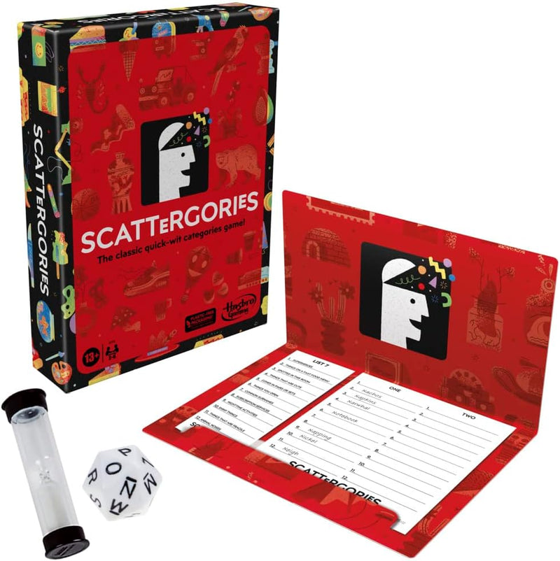 Load image into Gallery viewer, Classic Scattergories Game, Party Game for Adults and Teens Aged 13 and up, Board Game for 2-6 Players
