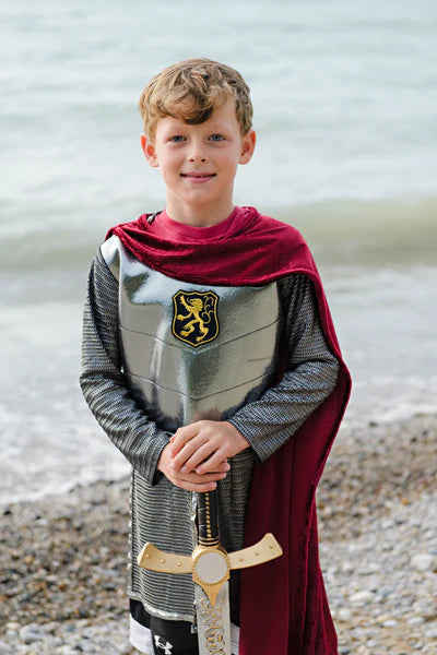 Silver Knight Tunic with Cape