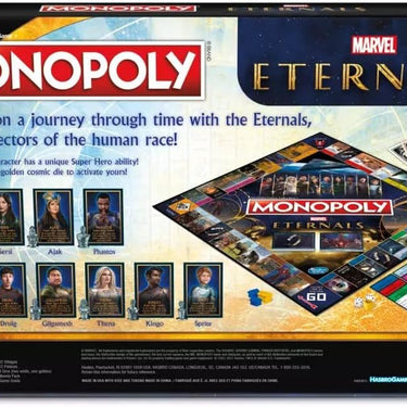 Monopoly: Marvel Studios' Eternals Edition Board Game for Marvel Fans, Game for 2-6 Players, Kids Ages 8 and Up