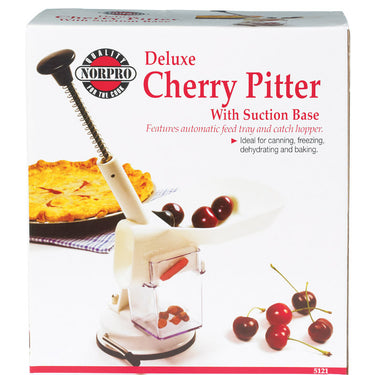 Norpro Nordic White ABS/Stainless Steel Deluxe Cherry Pitter
