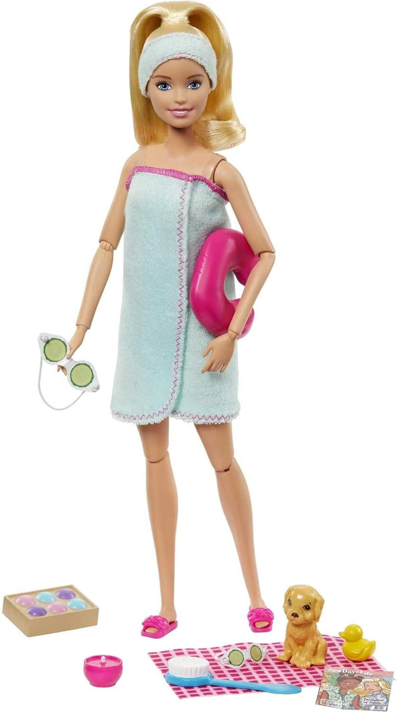 Load image into Gallery viewer, Barbie Wellness Spa Day with Puppy &amp; 9 Accessories
