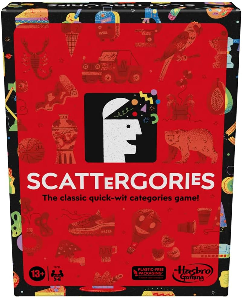 Load image into Gallery viewer, Classic Scattergories Game, Party Game for Adults and Teens Aged 13 and up, Board Game for 2-6 Players
