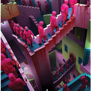 Squid Game - Crazy Stairs Poster