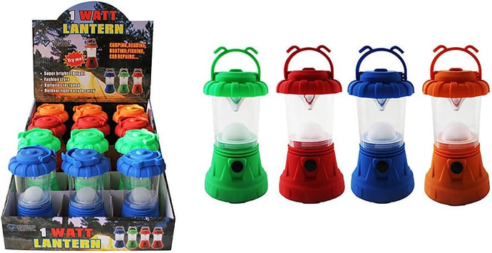 1 Watt LED Plastic Lantern in Assorted Colors (1 Lantern) (1 LANTERN PER PURCHASE)