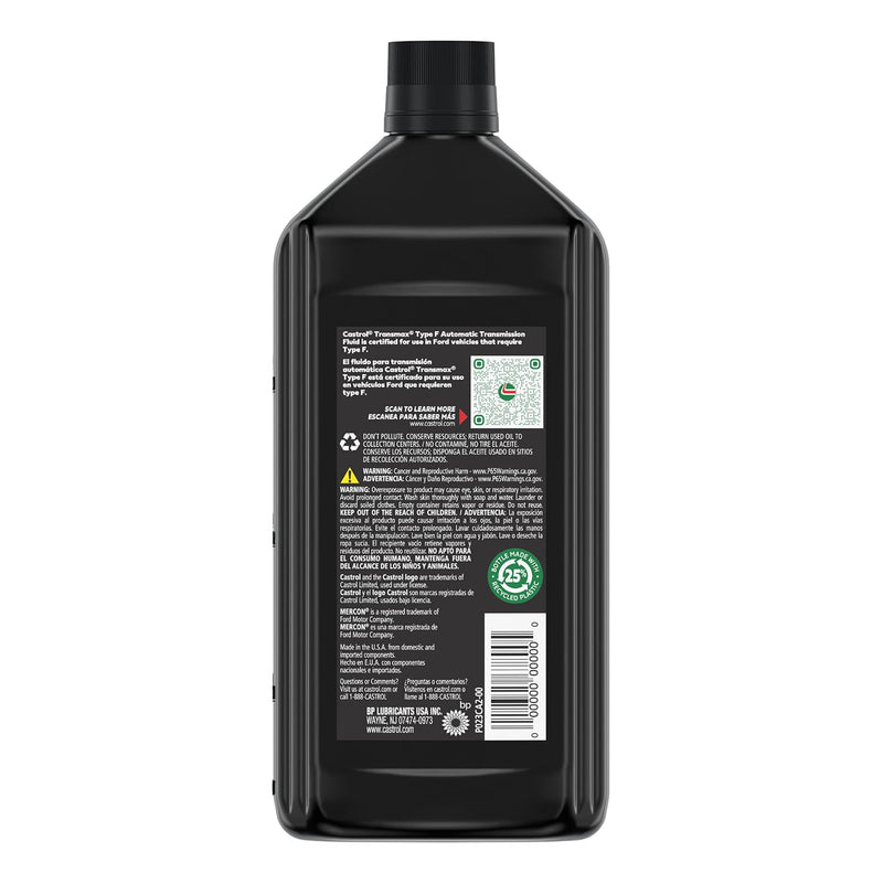 Load image into Gallery viewer, Castrol  UPC: 079191004838 SUPPLIER: Bp Lubricants Usa Inc  Automatic Transmission Fluid, For Older Ford Vehicles, 1-Qt
