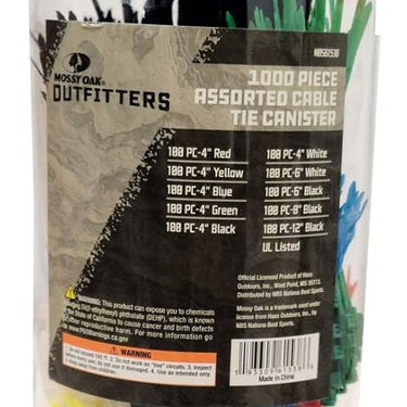 Mossy Oak Outfitters 1,000 Piece Assorted Cable