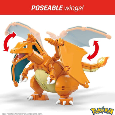 Mega Pokemon Action Figure Building Toys Set, Charizard with 222 Pieces