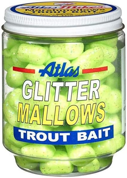 Atlas Mike's Glitter Mallows (1.5 Oz) - Chartreuse/Garlic