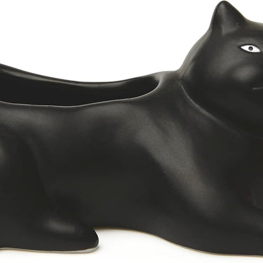 Kikkerland Cosmo The Black Cat Porcelain Planter