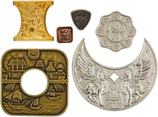 Ultra PRO - Dungeons & Dragons Waterdeep RPG Coins - 15 Cast Metal Coins Perfect for Use in D&D Waterdeep Campaign, Coins Straight from Dungeons & Dragons City of Splendors