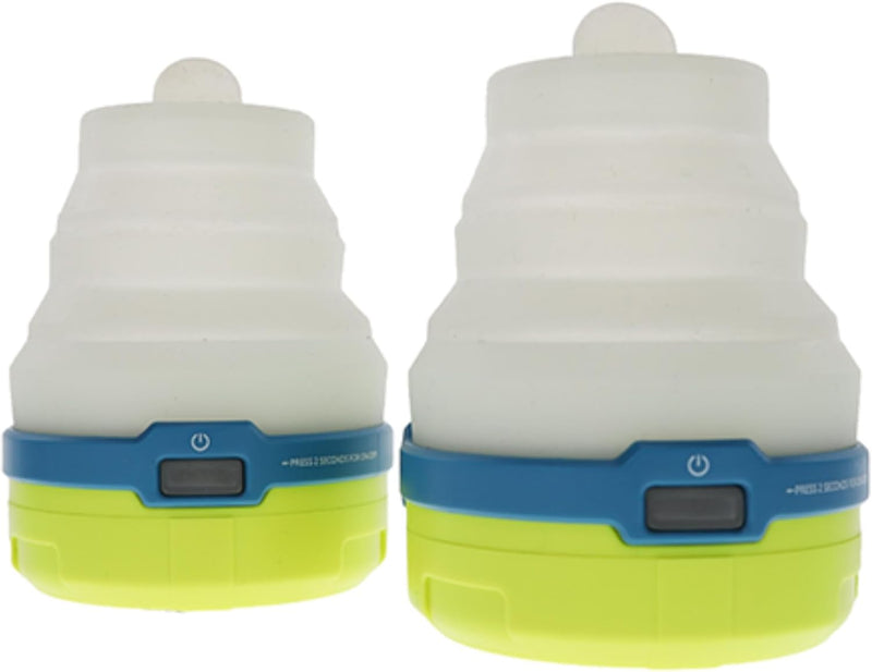Load image into Gallery viewer, UST Spright 3AAA LED Collapsible Water and Impact Resistant Mini Lantern with 100 Lumens and Hook for Camping, Hiking, Emergency and Outdoor Survival, 2pk
