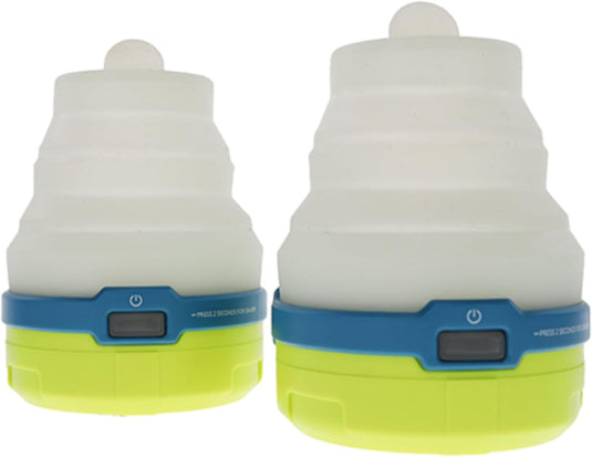 UST Spright 3AAA LED Collapsible Water and Impact Resistant Mini Lantern with 100 Lumens and Hook for Camping, Hiking, Emergency and Outdoor Survival, 2pk