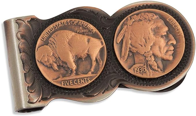 Load image into Gallery viewer, Montana Silversmith Bronze Buffalo Nickel Money Clip
