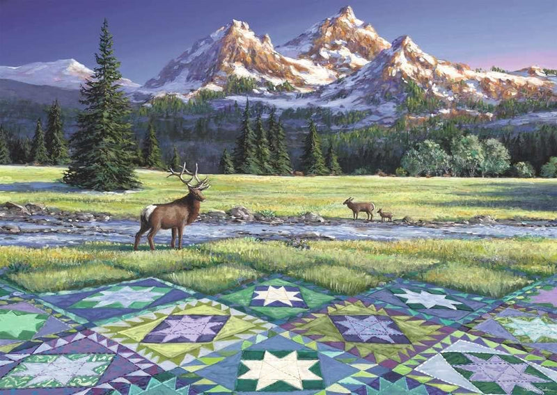 Load image into Gallery viewer, Ravensburger Mountain Quiltscape - 300 Pieces
