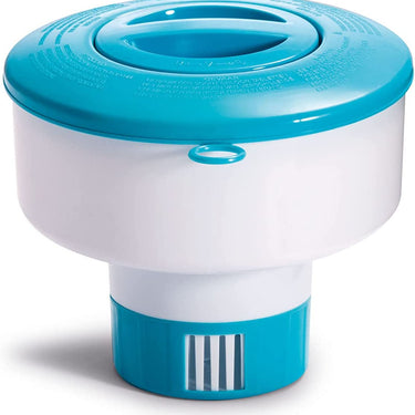 Intex 7-Inch Floating Chemical Dispenser for Pools, White/Blue