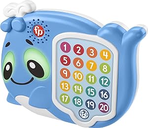 Fisher-Price Linkimals 1-20 Count & Quiz Whale Interactive Learning Toy For Toddlers