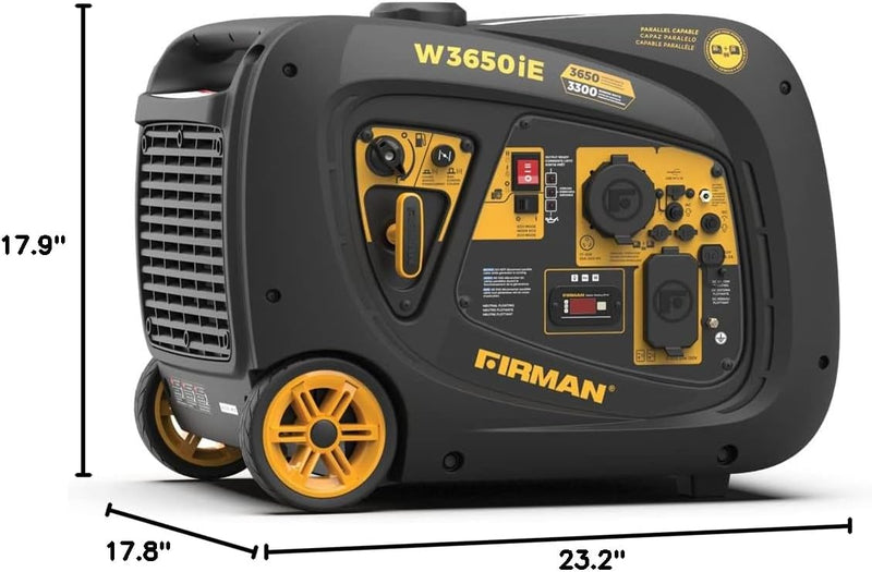 Load image into Gallery viewer, Firman Whisper Series 3650 W 120 V Gasoline Inverter Inverter Generator 3650 W
