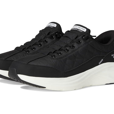 Skechers Men's Contour Foam Cozy Fit Hands Free Slip-In (Black/White) Sizes 8M-14M