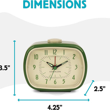 Kikkerland Retro Alarm Clock – Green