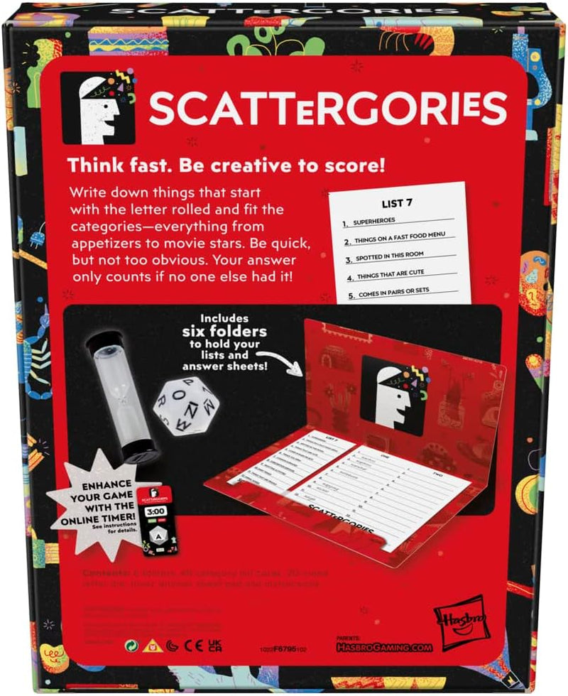 Load image into Gallery viewer, Classic Scattergories Game, Party Game for Adults and Teens Aged 13 and up, Board Game for 2-6 Players
