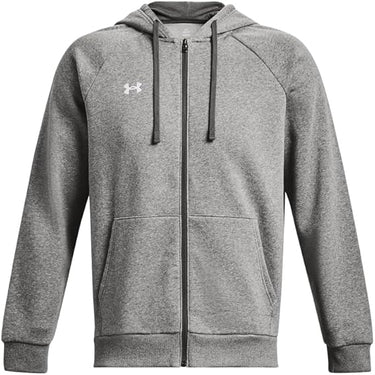 Under Armour Men's Rival Fleece Full Zip Hoodie (Castlerock Light Heather)