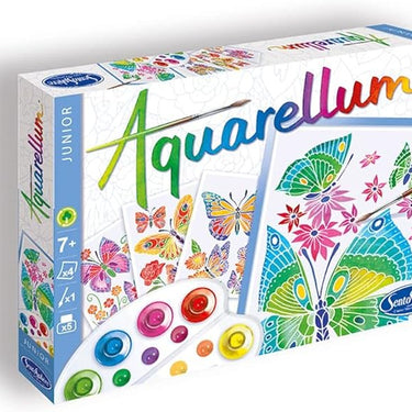 Aquarellum Junior Butterflies and Flowers Watercolor Painting Kit