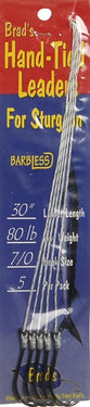 Brad's Hand Tied Leader w/ 7/0 Size Barbless Hook