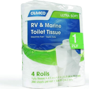 Camco RV/Marine 1-Ply Toilet Tissue 4-Pack