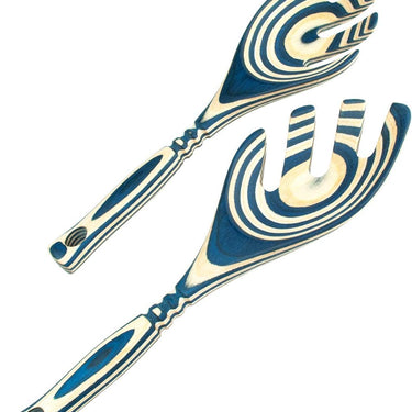 Island Bamboo 9" Pakka Salad Leaf Blue