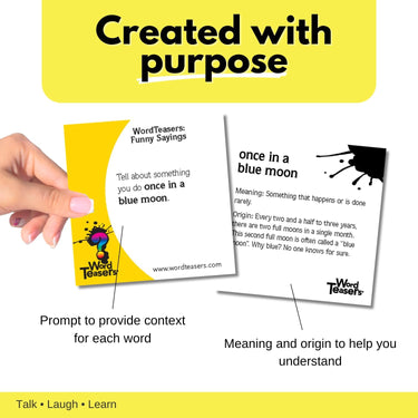 WORD TEASERS Funny Sayings Conversation Cards