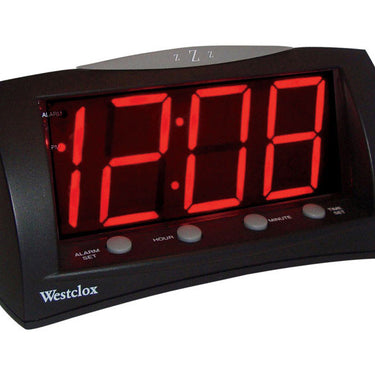Westclox 3 in. Black Alarm Clock Digital