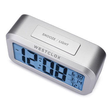 Westclox 5.3 in. Silver Alarm Clock Digital