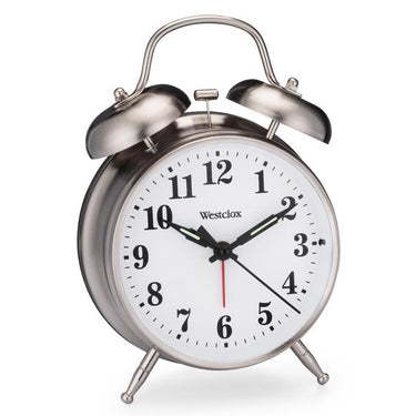 Westclox Big Ben 4.5 in. Silver Alarm Clock Analog Battery Operated