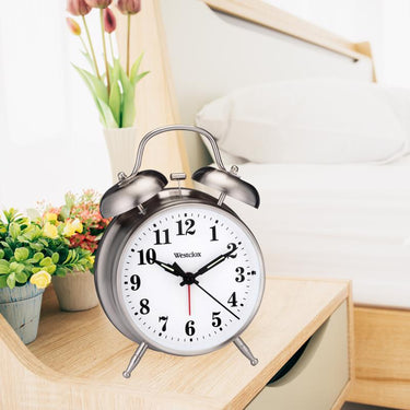 Westclox Big Ben 4.5 in. Silver Alarm Clock Analog Battery Operated