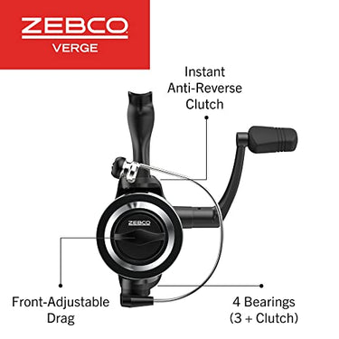 Zebco Verge Spin Combo Rod 6ft 6in Medium Fast 2 Pieces