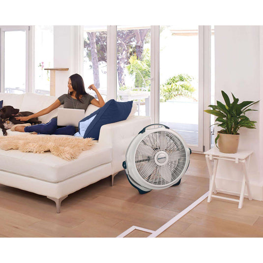 Lasko Wind Machine 23.38 in. H X 20 in. D 3 speed Floor Fan