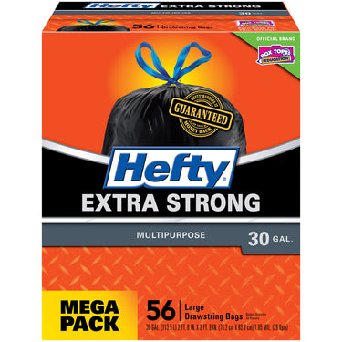 Hefty CinchSak 30 gal No Scent Trash Bags Drawstring 56 pk