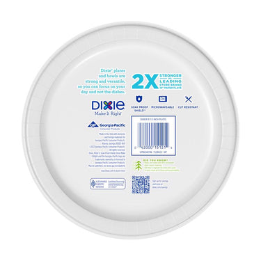 Dixie Multicolored Paper Flowers Bloom Dinner Plate 8-1/2 in. D 48 pk