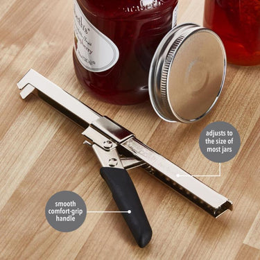 Swing-A-Way Black/Silver Steel Jar Opener