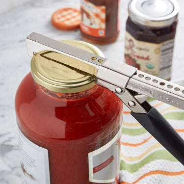 Swing-A-Way Black/Silver Steel Jar Opener