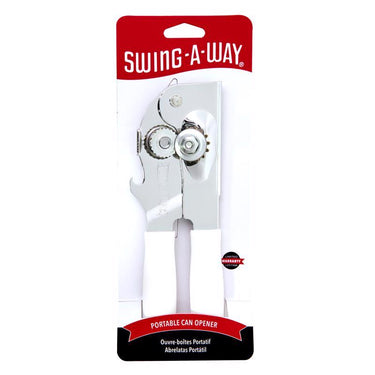 Swing-A-Way White Steel Manual Portable Can Opener