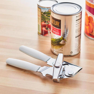 Swing-A-Way White Steel Manual Portable Can Opener