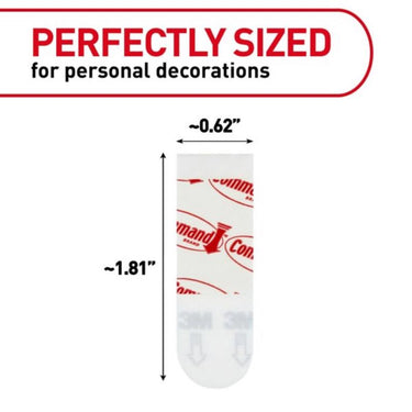 3M Command White Poster Strips 1 lb 48 pk