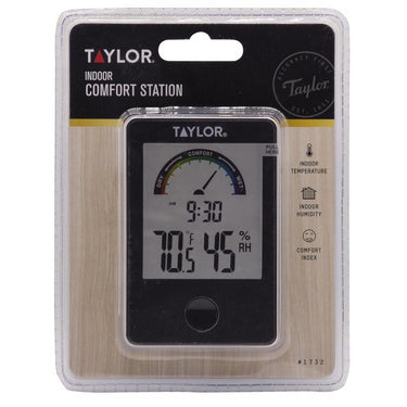 Taylor Digital Thermometer Plastic Black 3.54 in.