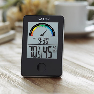 Taylor Digital Thermometer Plastic Black 3.54 in.