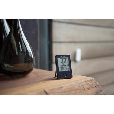 Taylor Digital Thermometer Plastic Black 7.68 in.