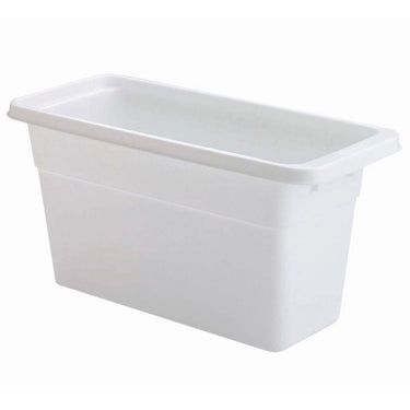 Rubbermaid White Plastic Ice Cube Bin